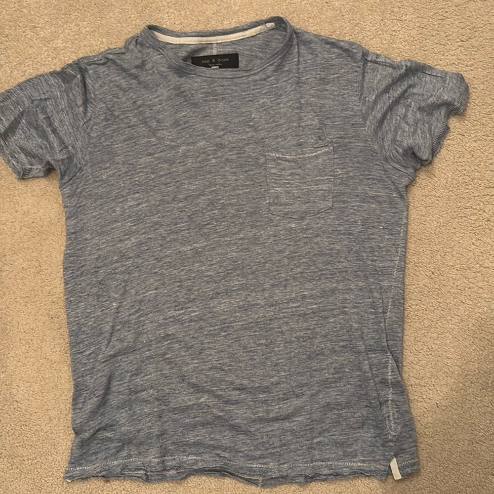 Linen t shirt with pocket